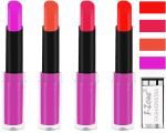 OUR BEAUTY Multicolor  Rich Colour Payoff Long Stay Soft Matte Lipstick , 14 G (Set Of 4)