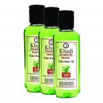 Swadeshi Herbal Tulsi Hair Oil to strengthen Hair Roots-Control Dandruff & Stops Hair Loss- Pack of 3