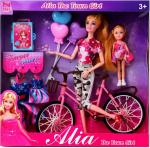 Sanjary Multicolor Plastic Alia The Town Girl And Sister On Bicycle - 3 Plus Years