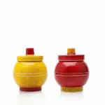 Cycle Pure Soulveda Kraftz Handcrafted Haldi Kumkum Bharani Set - Eco-friendly, Non-Toxic Polish.