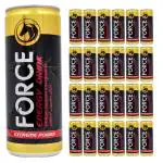 FORCE Energy Drink | Imported | 12 hours extra energy | 75mg caffeine | Vitamin E | 12 hours extra energy | 24 x 250ml cans | 100% Recyclable cans