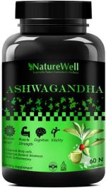 Naturewell Raw Ashwagandha-Anxiety And Stress Relief, Energy And Endurance, 60 Capsules
