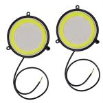 AllExtreme EXNTI2P Round COB LED Switchback DRL Light 2.83