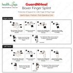 HealthAndYoga GuardNHeal Boxer Finger Splint - Medium