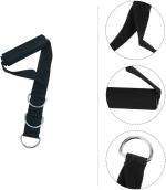 Fitcozi Handle with 3 D-Rings Adj. Cable Attachment,Multi Utility Handle Resistance Tube (Black)