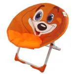 NHR Benny Baby Foldable Comfortable Cushioned Saucer Folding Chair for Kids to Relax and Sit (2+ Years, Orange)
