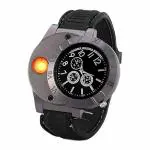 JANROCK Cigarette Lighter Watch Rechargeable Cigarette Lighter Watch Flameless & Windproof Cigarette Lighter Watch Cigarette Lighter (Black)