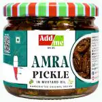 Add me Homemade Fresh Amra Pickle 300g | Tasty and Tangy Indian Hog Plum Pickle 300gm Glass Pack
