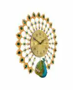 Arka Crafts Handmade Art Metal Ware Wall Clock (60 cm x 10 cm x 60 cm)