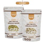 Netaji Combo of Raisin Green (Kismis) + Cashew (Kaju) (2x 250 g) (Pack of 2 Pouch)