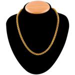 BCOMWALA JEWELS Gold Plated Chain for Men & Boys Stylish Necklace, Durable Fashion Gold Link Chain, Lightweight Jewelry for Everyday Wear, Trendy Gold Chain for Boys