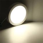 OTS LIGHTS Surface Panel Round Light (8 watts , 10.5 cm x 10.5 cm x 3 cm , Natural White,Metal)