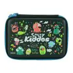 Smily Kiddos Single Compartment Black Ethylene Vinyl Acetate and PU Zipper Pencil Case