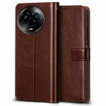 MAHTOX Flip Cover for OPPO Realme C1 (Brown, Hard Case)