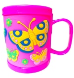 BBYARAJ MUG FOR KIDS FOR MILK JUICE COFFEE WATER ECT. CUTE CUPS FOR KIDS BUTTERFLY PACK OF 1