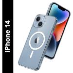 ValueActive Back Cover for Apple iPhone 14, iPhone 14 Back cover Case  (Transparent, Magnetic Case, Silicon, Pack of 1)