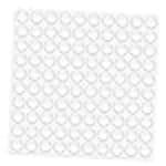 J3G Cabinet Door Rubber Bumpers 100 Pcs Self Adhesive Sound Dampening Clear Bumper Pads for Drawers, Table Tops, Cupboard, Picture Frames, Glassware and Furniture (Hemispherical)
