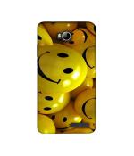 Casotec Smiles Smile Yellow Design Printed Silicon Soft TPU Back Case Cover for Micromax Canvas Juice 4 Q382