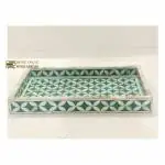 Bone inlay Antique Furniture Handmade Bone inlay serving tray (45x32.5x5)cm