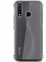 COVERBLACK Rubber Back Cover Compatible model for vivo V1941A / Vivo U3 - Transparent