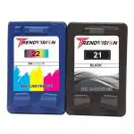 TRENDVISION Imported 21 (Black) & 22 (Tricolor) Combo Ink Cartridge for Printers Inkjet 915, Deskjet 3940, D2360, D2460, F380, F4185, Officejet 4355, J5508, PSC 1410, Officejet J3608, PSC 1410
