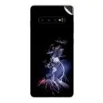 GADGETSWRAP Printed Vinyl Skin Sticker for Samsung Galaxy S10 Plus - volcano eruption lightning