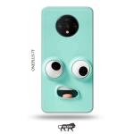 Tweakymod Printed Funny FAce Emoji Back Cover For OnePlus 7T