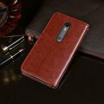 Lejaao Motorola Moto G3 Brown Leather Flip Cover