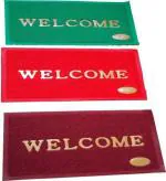 Weavekart Multicolor PVC Door Mat Medium (Pack of 3)