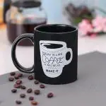 Clay Craft Swiss Black Coffee Mugs-350 Ml Best For Office Desks, Home, Kitchen And For Gifting Purpose (1 Mug-B303)