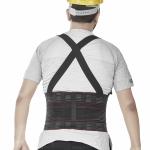 Vissco Back Support Industrial Belt For Back Injury Due To Heavy Weight Lifting, Lumbar Strain / Sprain, Back Pain Relief - Large (Black)