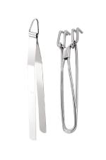 Blue Wonder Stainless Steel Roti Chimta Tong With Stainless Steel Wire Pakkad Tongs and Multicolour, Pack of 2