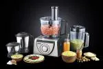Usha FP-3810 Food Processor with 13 Accessories, (1000 Watts, Black and Steel)