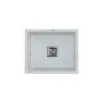 CURATE INDIA Single Bowl Granite Quartz Sink Kitchen | 21x18x9 Inch | 7 different Color Variations | PVC Waste Pipe | Modern Sink For Kitchen