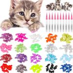 Pets Empire Adhesive Nail Caps For Cat Claws Xs ,20 pcs