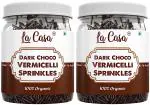 La Casa Dark Chocolate Vermicelli Sprinkles 200 Gm (Pack Of 2)