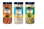 Wondernut Premium Almonds Cashews Raisins Combo 600gm (200gm Pack of 3)
