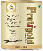 ALLOES Protein Powder with DHA & Multivitamins - 200g Vanilla Flavor Nutritional Supplement for Muscle Support & Recovery with Vitamin D3, C, and Minerals, Vegan Protein Powder for Men and Women