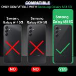 Casotec Shockproof Crystal Clear Back Cover Case for Samsung Galaxy A54 5G | 360 Degree Protection | Protective Design | Transparent Back Cover Case for Samsung Galaxy A54 5G (Transparent Bumper)