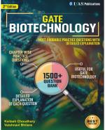 IFAS GATE Biotechnology Practice Questions Book - Most Probable Questions with Detailed Solutions