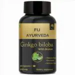 FIJ AYURVEDA Ginkgo Biloba Capsule with Bramhi Extract for Memory & Focus - 500mg 60 Capsules
