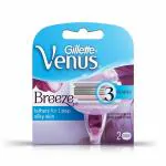 Gillette Venus Breeze 3 Blades Razor - Pack Of 2