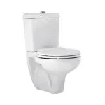PARRYWARE INDUS Range One Piece Rim Floor Mounted Western Comodes (Ultra White) | 615x380x770mm, Exposed Flush Tank, Western Toilet/Water Closet For Bathroom | C02651C