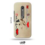 Tweakymod Printed Mom Dad Back Cover For Moto G3