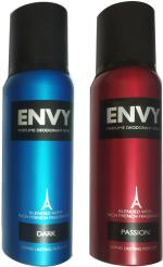Envy Dark Deodorant Spray, Passion Deodorant Spray Deodorant Spray, 120 Ml (Pack Of 2)