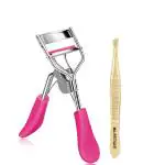 Majestique Eyelash Curler with Tweezer, Premium Lash Curler for Perfect Lashes Pack of 2