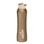 Milton Brown Stainless Steel Stark 600 Thermo 24 Hours Hot Or Cold Water Bottle, 520 Ml