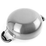 RBGIIT Hard Aodized Kadai Kadhai Works Decorative Serving Cooking Bartan With Stainless Steel Lid Fetting Handle HC-4