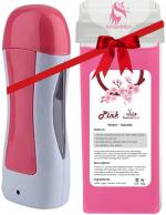Gorenbliss Pink Roll Wax Refill And Machine Waxing Kit (Combo Of 2)
