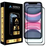 ADSUN ITG Ultra Tempered Glass Screen Protector for Iphone 11 and Iphone XR (Pack of 2) | 0.4mm thickness, full edge to edge glass, 2.5D curved, toughened(full flexible)Shatter Proof|Anti Glare